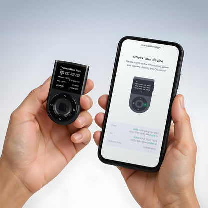 Hardware Wallet | Biometric Cold Storage, Bluetooth, Multi-Crypto