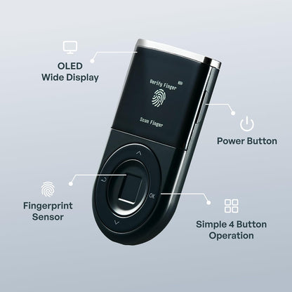 Hardware Wallet | Biometric Cold Storage, Bluetooth, Multi-Crypto